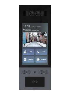 Akuvox - Videocitofono IP multi-tenant X915S con riconoscimento facciale, codice QR, BLE, touch screen da 8"