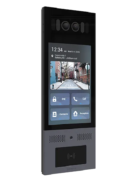 Akuvox - Portier vidéo IP Multi-locataires X915S avec reconnaissance faciale, QR Code, BLE, écran tactile 8"