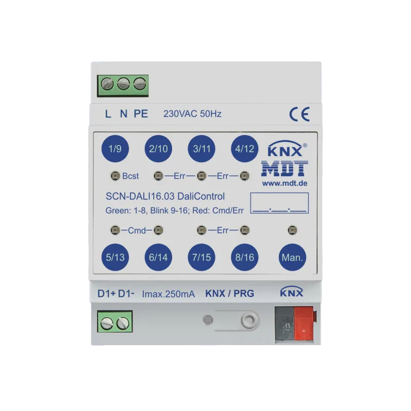 MDT - Otto volte attuatore, 4SU MDRC, 230VAC, 16A