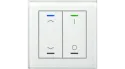 MDT - Glass Push Button II Lite,e 1-fold, White, Version UP/DOWN symbol