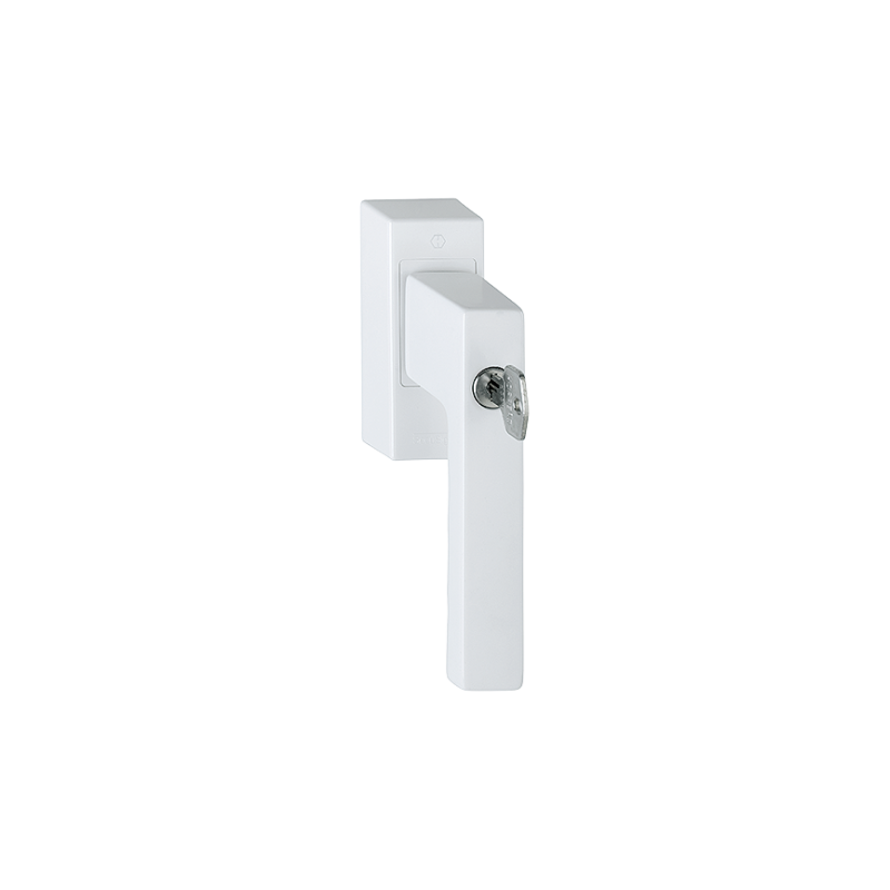 Hoppe - EnOcean Window handle SecuSignal Aluminium Secu100 + Secusik + VarioFit Toulon (White)