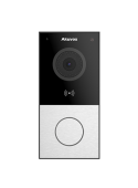 Akuvox - Compact video door phone IP E12W - 1 doorbell with RFID and WiFi badge reader - surface mount