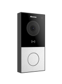 Akuvox - Compact video door phone IP E12W - 1 doorbell with RFID and WiFi badge reader - surface mount
