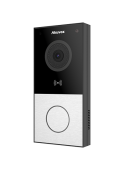 Akuvox - Compact video door phone IP E12W - 1 doorbell with RFID and WiFi badge reader - surface mount
