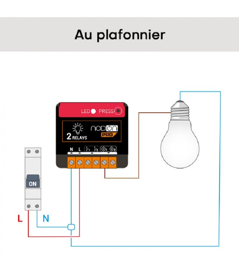 NodOn - Zigbee 3.0 ON/OFF Beleuchtungsmodul
