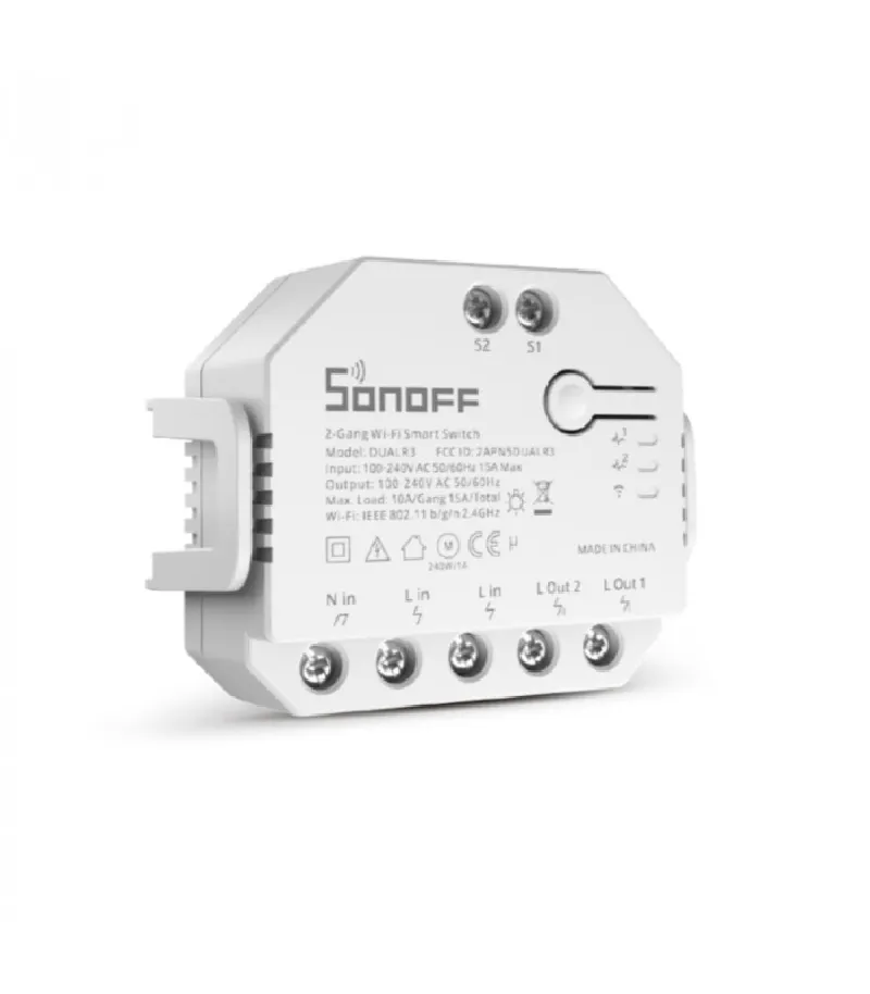 SONOFF - Interruttore intelligente WIFI a 2 canali + monitoraggio del consumo