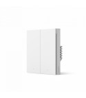 Aqara - Interrupteur intelligent Zigbee 3.0 avec neutre (Wall Switch H1 With Neutral Double Rocker)