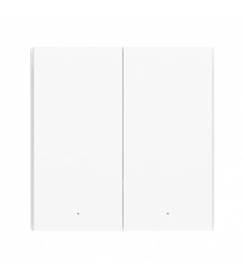 Aqara - Interruttore intelligente Zigbee 3.0 con neutro (Wall Switch H1 With Neutral Double Rocker)