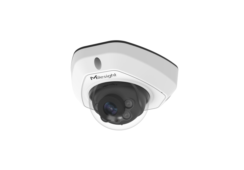 Milesight - Caméra réseau mini-dôme anti-vandale 2MP AI IR IP67 IK10 MS-C2973-PD