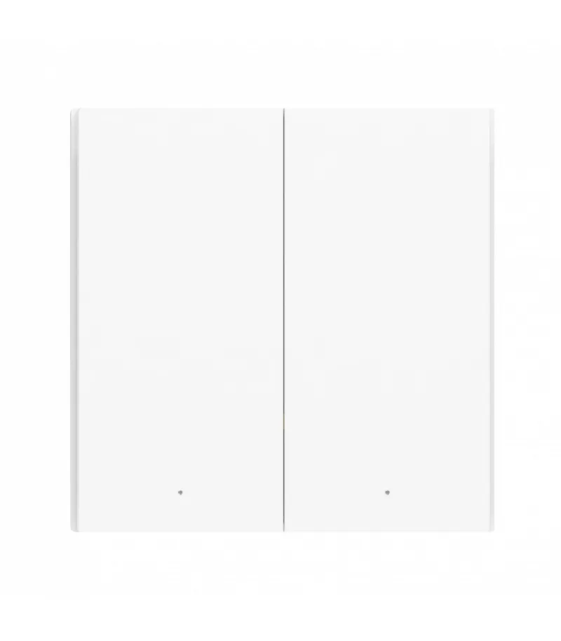Aqara - Interrupteur intelligent Zigbee 3.0 avec neutre (Wall Switch H1 With Neutral Double Rocker)