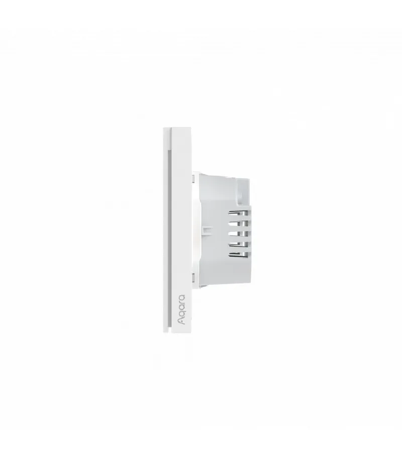 Aqara - Interrupteur intelligent Zigbee 3.0 avec neutre (Wall Switch H1 With Neutral Double Rocker)