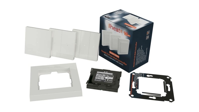 Heatit Controls - Regolatore a parete Z-Wave+ 700 Z-Push senza fili