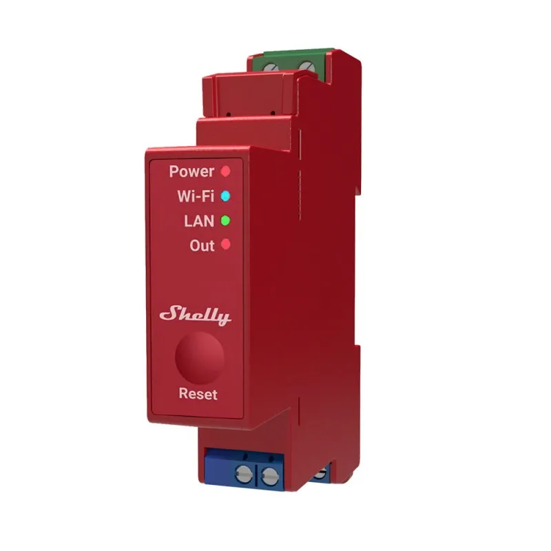 SHELLY - Modulo per guida DIN Wi-Fi a 1 canale con misurazione dell'energia (Shelly PRO 1PM)