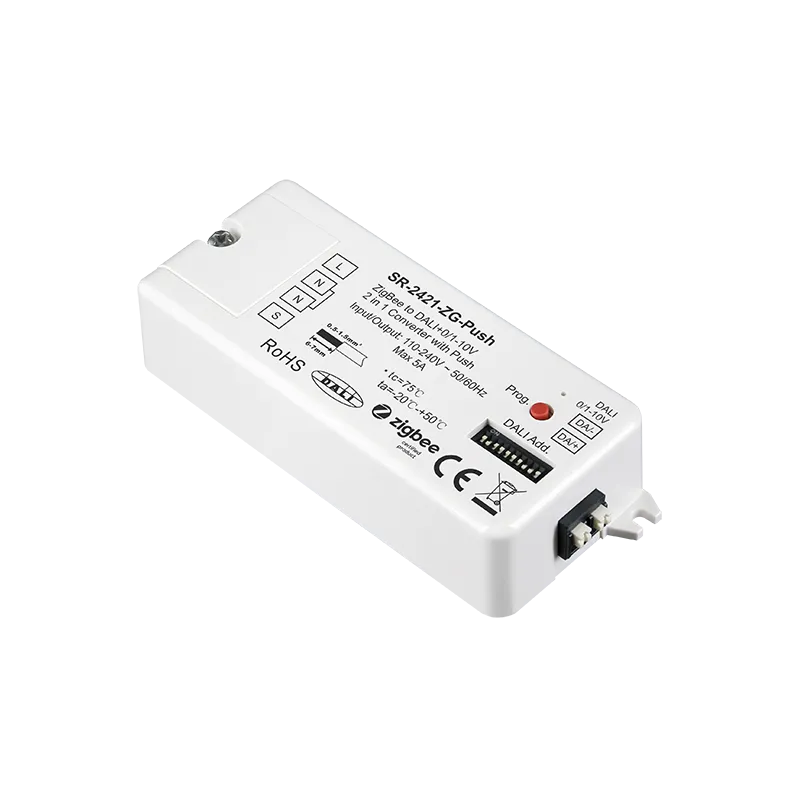 Sunricher - Convertisseur 2 en 1 Zigbee vers Dali+0/1-10V
