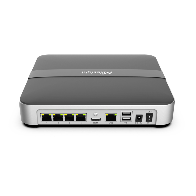 Milesight -4K H.265+ Mini PoE NVR 1000 Series - MS-N1008-UPC