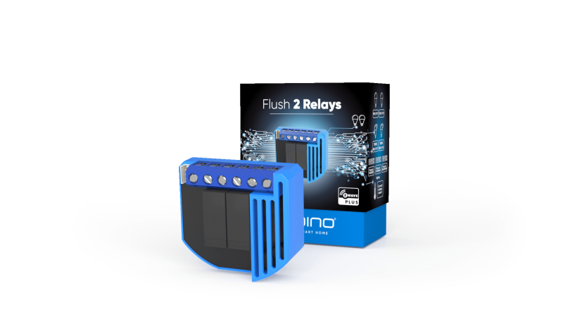 Qubino - Mikromodul 2-Relais-Schalter und Zähler Z-Wave+ ZMNHBD1