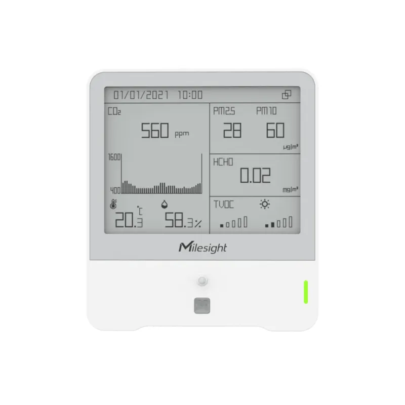Milesight IOT- Capteur de qualité d'air Lorawan 9 en 1 (Option: HCHO)