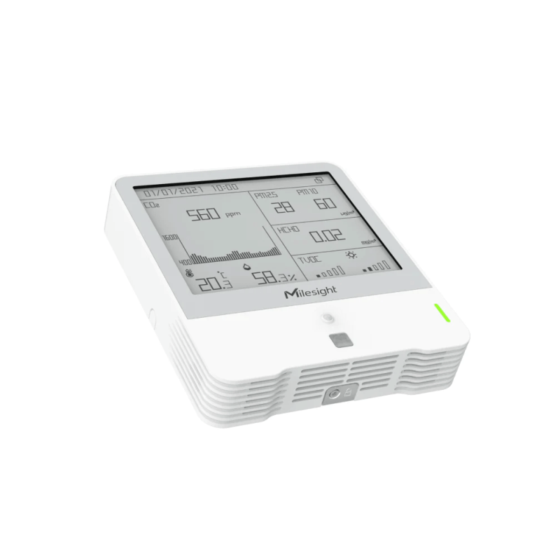Milesight IOT- Capteur de qualité d'air Lorawan 9 en 1 (Option: HCHO)