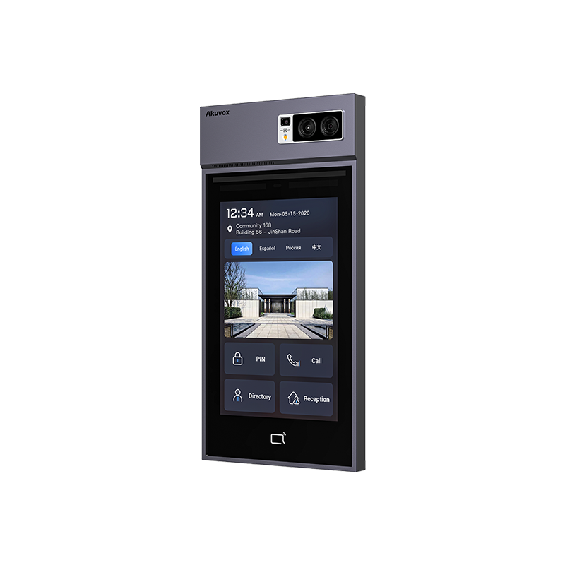 Akuvox - Video portiere IP multi-tenant X915S con riconoscimento facciale, QR Code, BLE, touch screen da 8"
