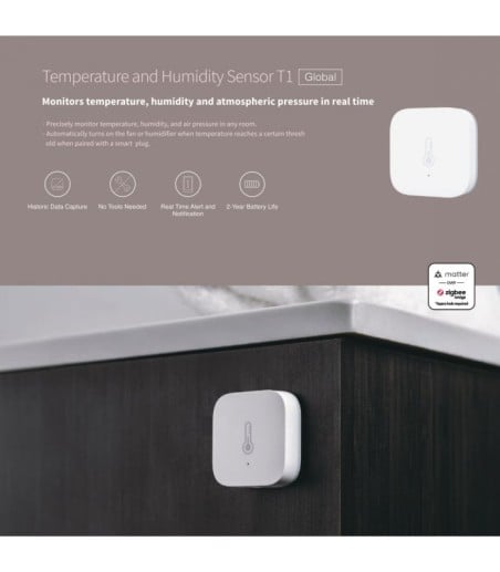 Aqara - Zigbee 3.0 Temperature and humidity sensor T1