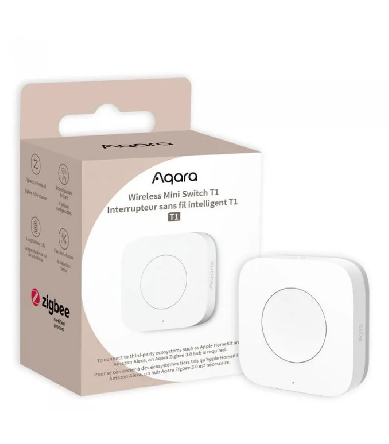Aqara - Interrupteur intelligent Zigbee 3.0 (Aqara Mini Switch T1)