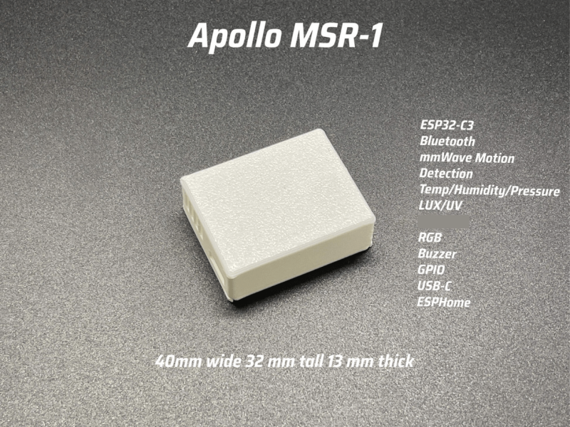 Apollo Automation - mmWave-Präsenzmelder und 6-in-1-Multisensor MSR-01