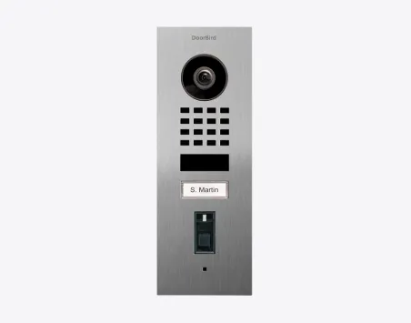 Doorbird - Video-Türstation D1101FV Fingerprint 50 mit 1 Ruftaste und integriertem EKEY-Fingerprintleser, Aufputzmontage