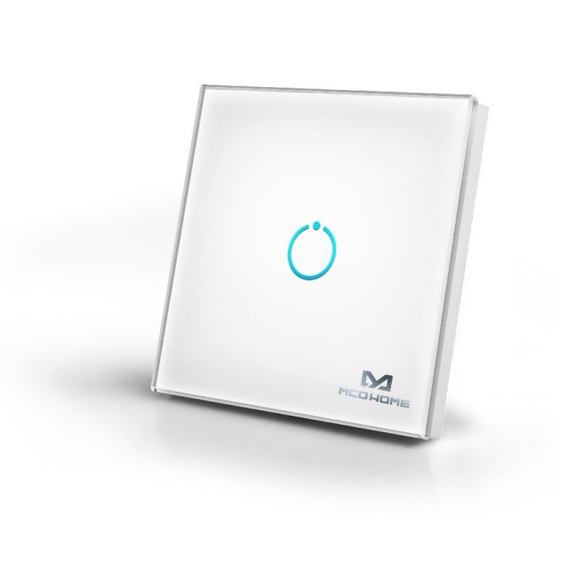 MCO Home - Touch Panel Z-Wave 1 Button, White (MH-S411)