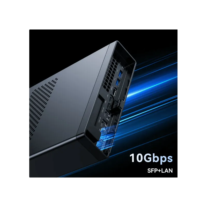 Minisforum - Mini PC MS-01 Barebone mit Intel Core i9-12900H,vPro Enterprise Support,2x10Gbps SFP+LAN/2x2.5G RJ45/2xUSB4/HDIM/16