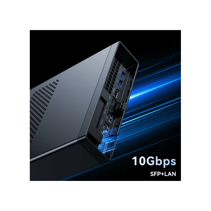 Minisforum - Mini PC MS-01 Barebone mit Intel Core i9-12900H,vPro Enterprise Support,2x10Gbps SFP+LAN/2x2.5G RJ45/2xUSB4/HDIM/16