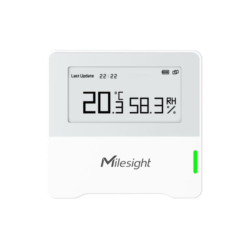 Milesight IOT - Sensore di qualità dell'aria interna Lorawan 2 in 1 (con display)