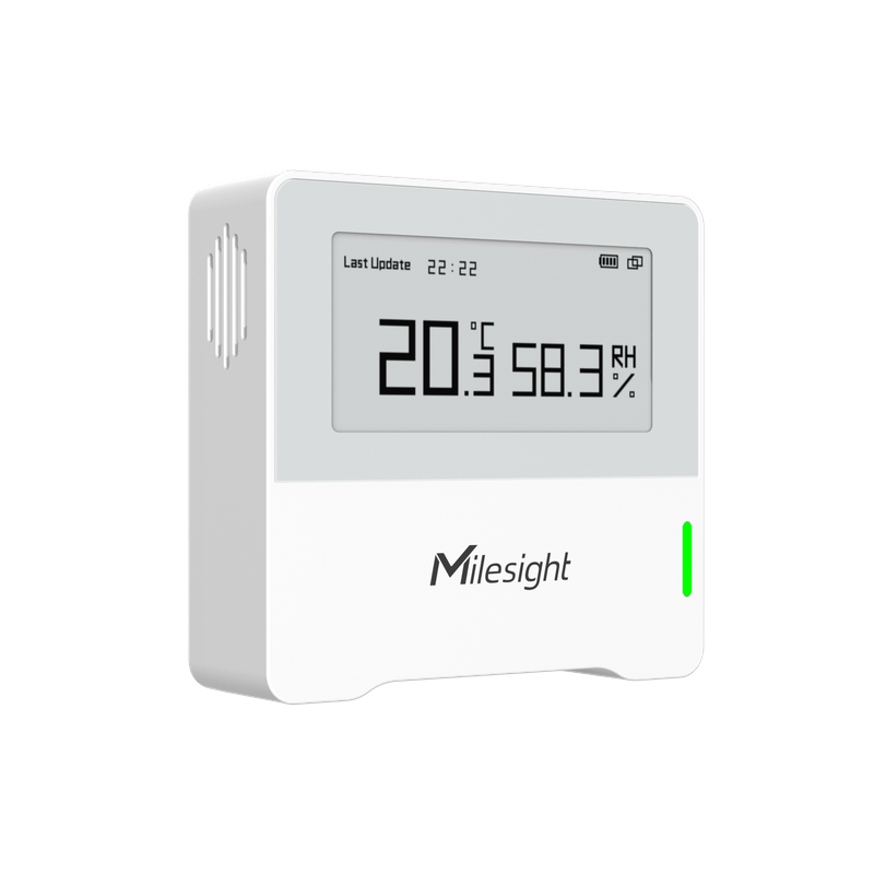 Milesight IOT - Sensore di qualità dell'aria interna Lorawan 2 in 1 (con display)