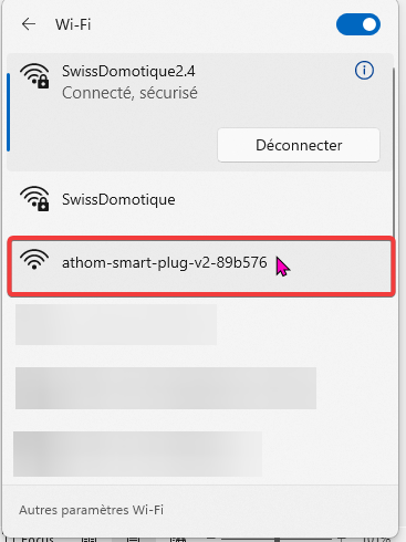 Connexion Wifi
